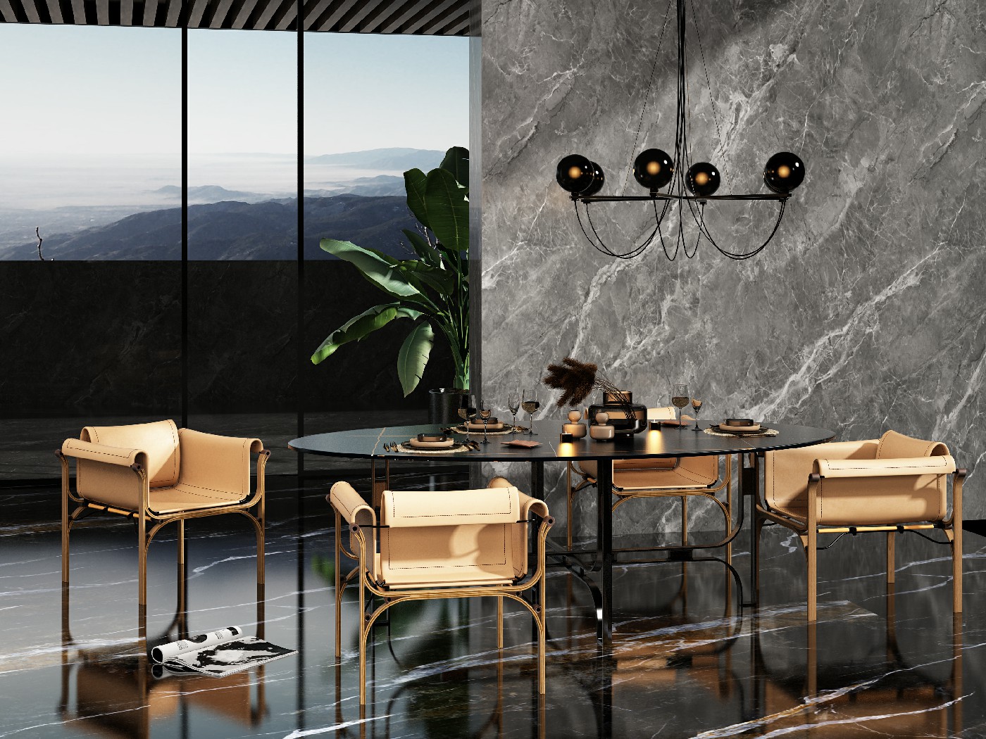 9S826518A-1-2-3-4_莫爾尼灰_4面_左右無(wú)限連紋_效果圖