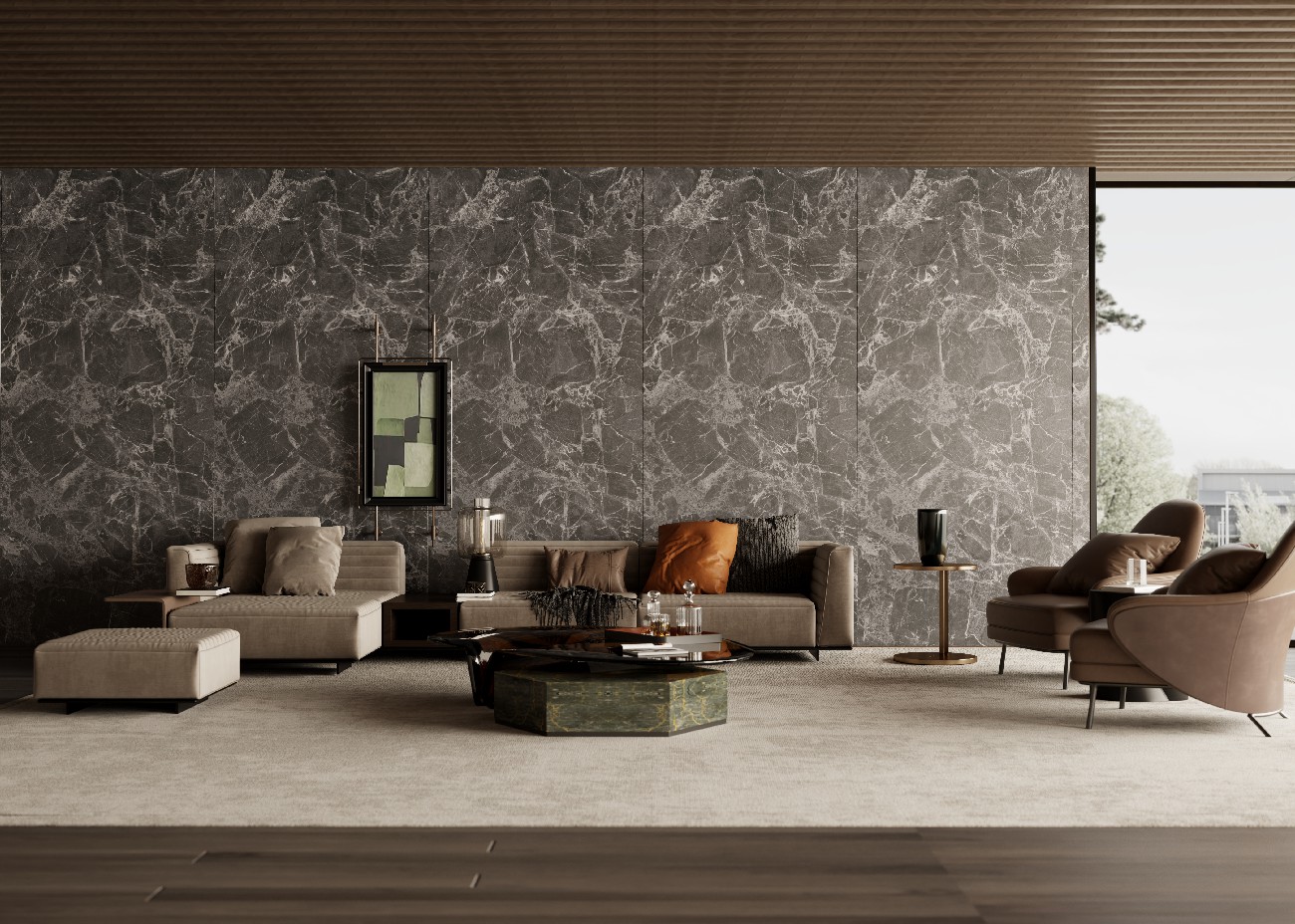 12ZM1227309D-B104-意大利寶格麗黑-1面混鋪地面-Lukas