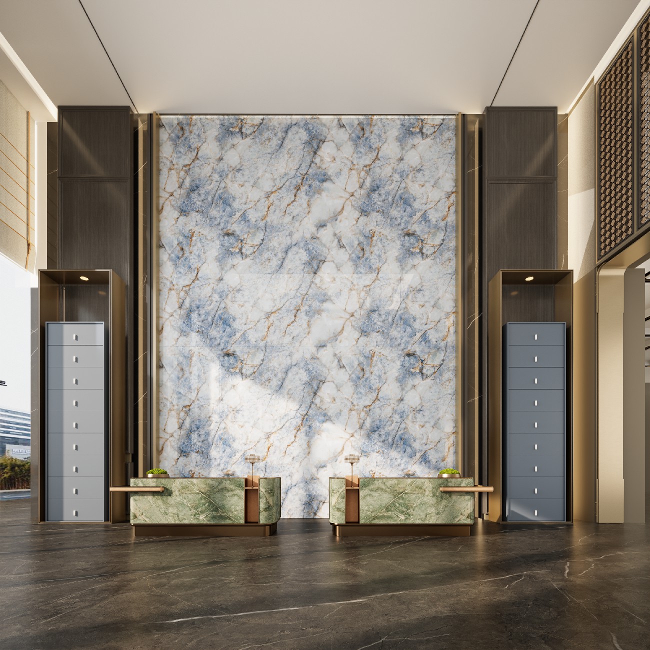 9S1224ZS518A-1-2-3,A126-1-2-3藍(lán)色多瑙河-3面左右無(wú)限連紋-效