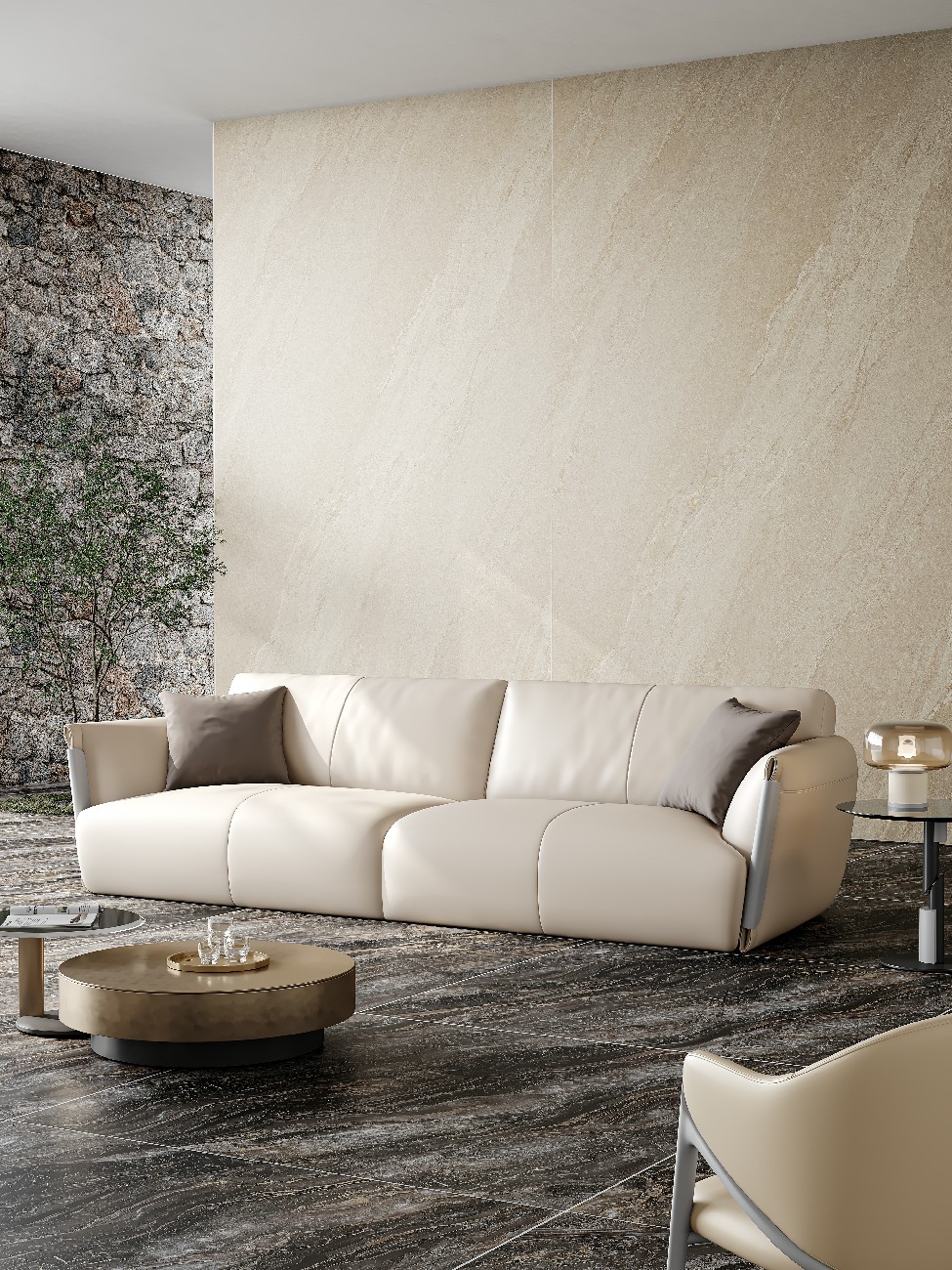 12Y1832114A-北歐巖-米黃_1面混鋪_波