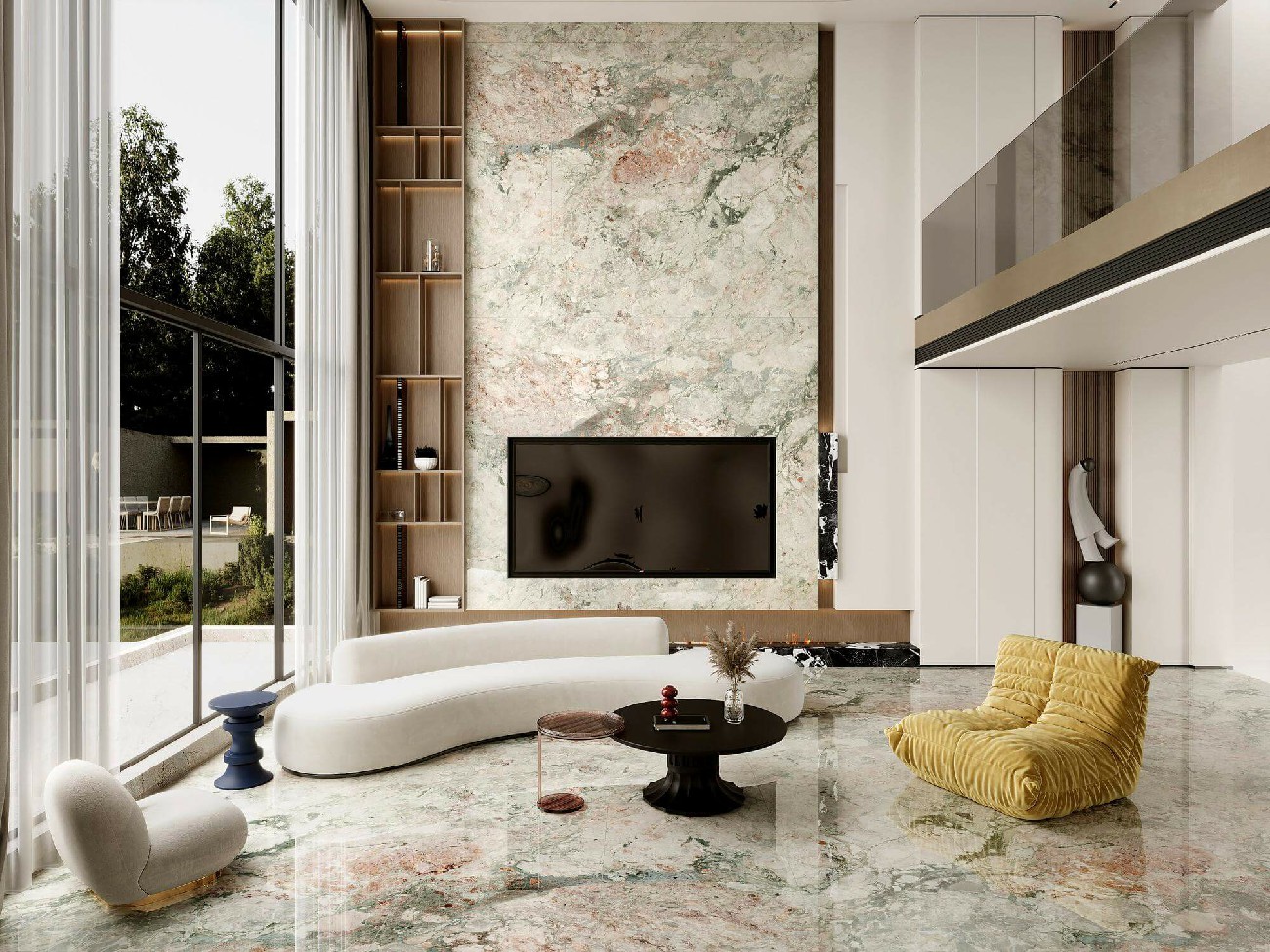 9LG927-025-1-2-3-4四季粉綠-4面上下左右無限連紋-效果圖