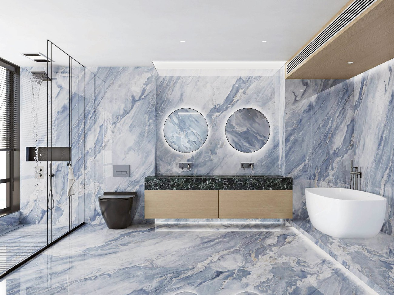 9LG927-022-1-2-3-4寶格麗藍-4面上下左右無限連紋-效果圖