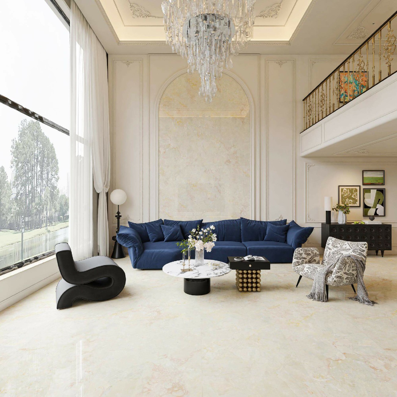 9LG927-036莫奈花園-4面混鋪-效果圖