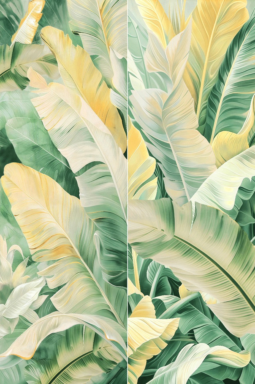 9GD927-425-1-2藝瓷-果綠花片-2面混鋪