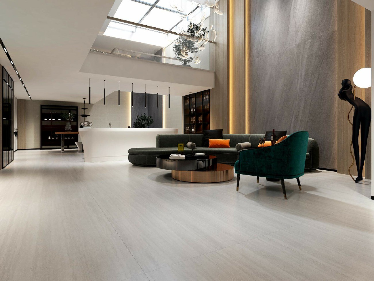 9GD927-409-意大利米灰洞-4面混鋪-效果圖