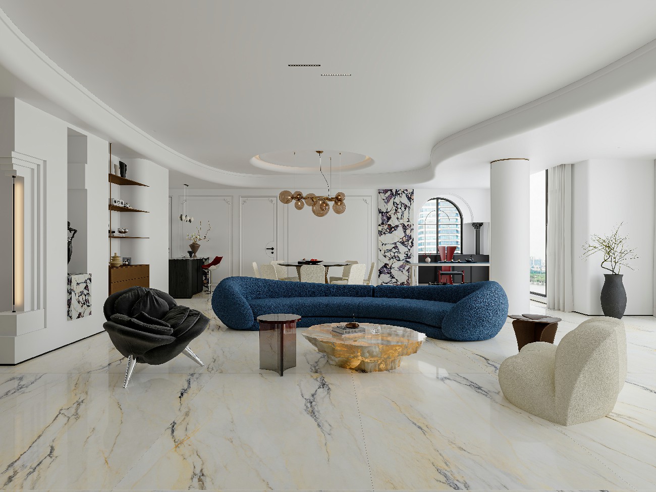 9LG1218-009-迪拜金-6面混鋪-波