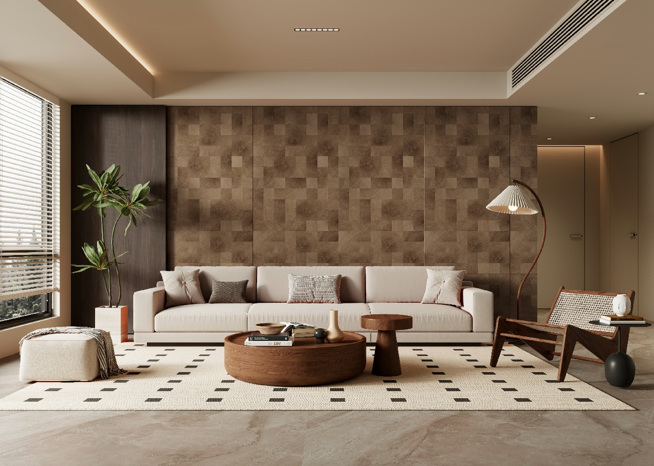 168C橡木年輪-深原木色-1面混鋪-Lukas