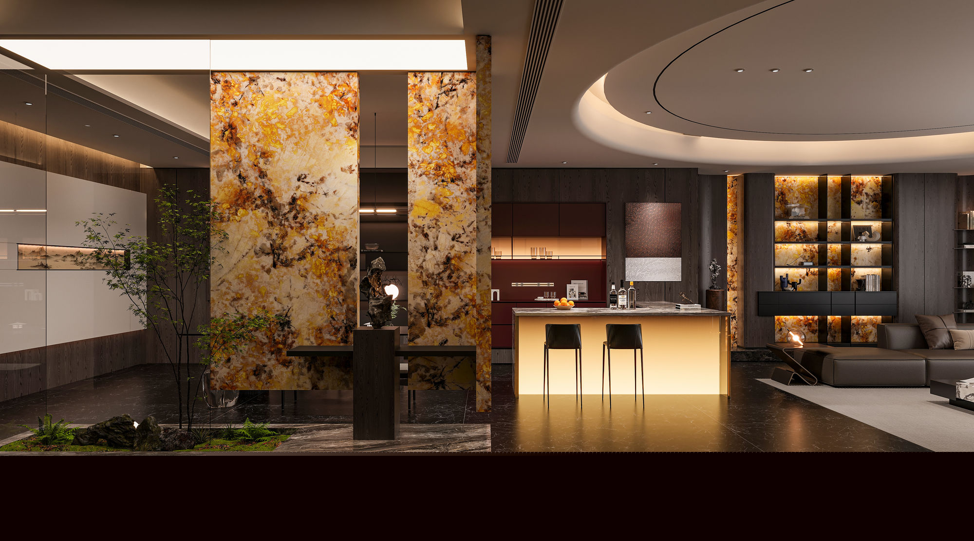 9TG1227-057-1-2-3金孔雀-3面上下左右無(wú)限連紋-波